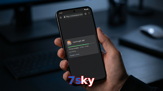 Main screen of 7Sky apk page for PK players