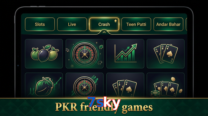 Game list for 7Sky games section