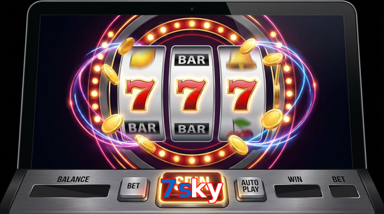 Main screen of 7Sky slots page for PK players